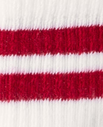 Boys Striped Cushioned Midi Socks 6-Pack