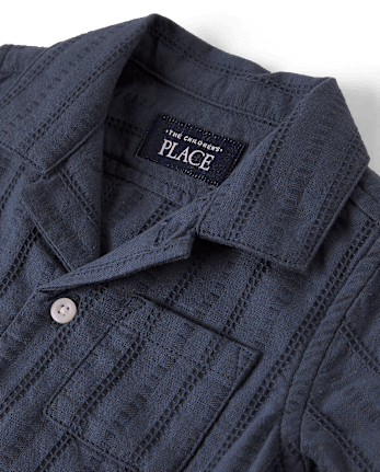 Baby Boys Textured 2-Piece Outfit Set