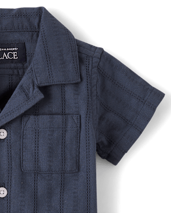 Baby Boys Textured 2-Piece Outfit Set