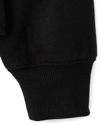 Girls Premium Fleece Zip Up Hoodie - BLACK