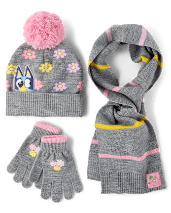 Girls Bluey™ 3-Piece Cold Weather Set