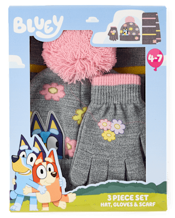 Girls Bluey™ 3-Piece Cold Weather Set