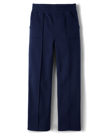 Girls Premium Fleece Wide Leg Lounge Pants