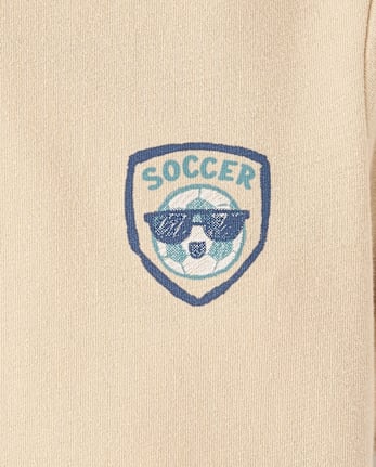 Baby And Toddler Boys Goal Getter Soccer Front And Back Graphic Tee