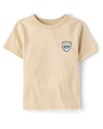 Baby And Toddler Boys Goal Getter Soccer Front And Back Graphic Tee