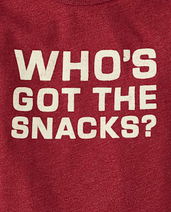 Baby And Toddler Boys Snacks Graphic Tee