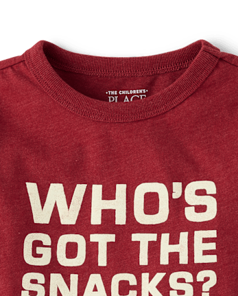 Baby And Toddler Boys Snacks Graphic Tee