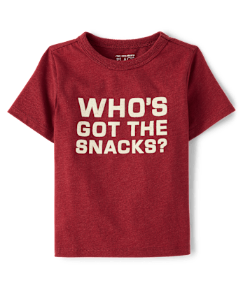 Baby And Toddler Boys Snacks Graphic Tee