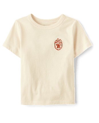 Baby And Toddler Boys Fire Truck Front And Back Graphic Tee