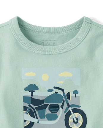 T-shirt graphique moto pour bébés et petits garçons