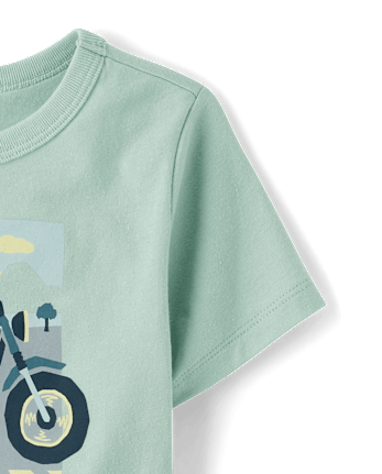 T-shirt graphique moto pour bébés et petits garçons
