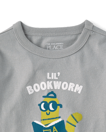T-shirt graphique « Petit rat de bibliothèque » pour bébés et petits garçons