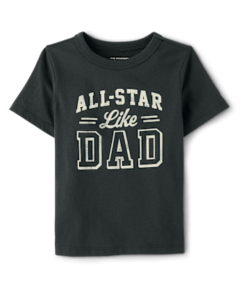 Baby And Toddler Boys All Star Like Dad Graphic Tee