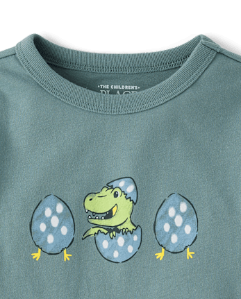 Baby And Toddler Boys Dino Egg Graphic Tee