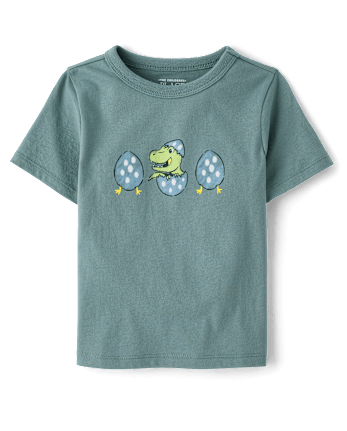 Baby And Toddler Boys Dino Egg Graphic Tee