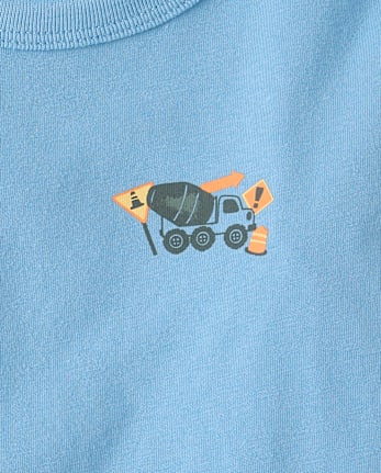 Baby And Toddler Boys Vehicles Front And Back Graphic Tee
