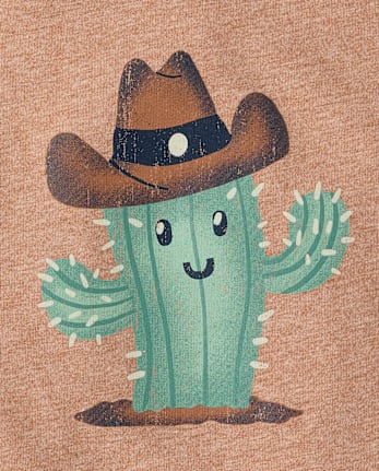 Baby And Toddler Boys Cactus Cowboy Graphic Tee