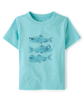 Baby And Toddler Boys Fish Graphic Tee
