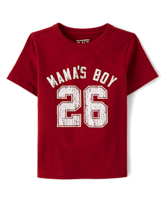 Baby And Toddler Boys Mama's Boy 26 Graphic Tee