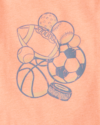 Baby And Toddler Boys Sports Ball Graphic Tee