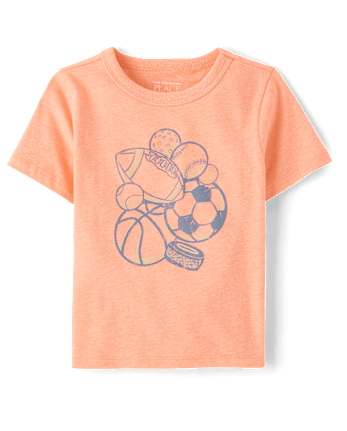 Baby And Toddler Boys Sports Ball Graphic Tee