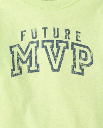 Baby And Toddler Boys Marled Future MVP Graphic Tee
