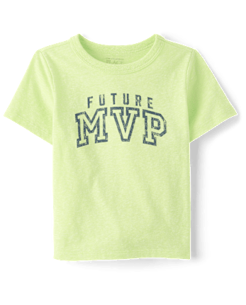 Baby And Toddler Boys Marled Future MVP Graphic Tee