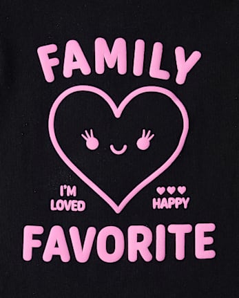 Baby And Toddler Girls Family Favorite Graphic Tee
