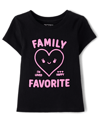 Baby And Toddler Girls Family Favorite Graphic Tee