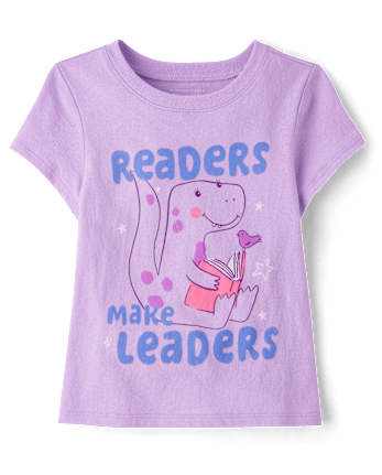 Baby And Toddler Girls Readers Make Leaders Graphic Tee