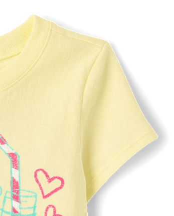 Baby And Toddler Girls Lemonade Graphic Tee