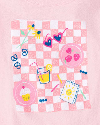 Baby And Toddler Girls Picnic Graphic Tee