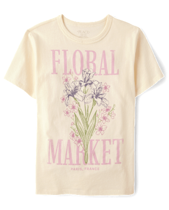 Girls Floral Market Relaxed Graphic Tee