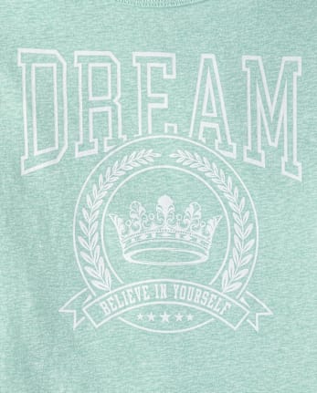 Girls Marled Dream Oversized Graphic Tee