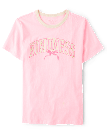 Girls Floral Kindness Relaxed Graphic Tee