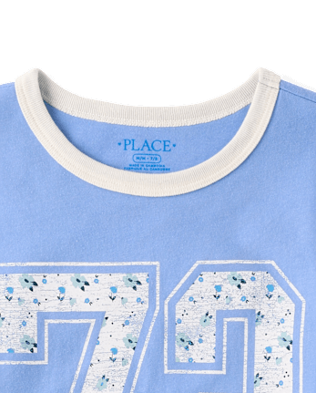T-shirt graphique décontracté à fleurs pour filles 72