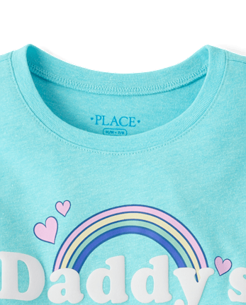 T-shirt graphique « Fille à papa » pour filles
