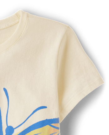 Girls Butterfly Graphic Tee