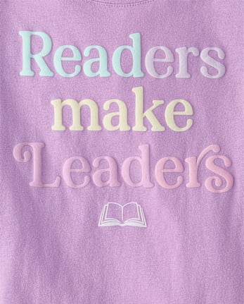 Girls Readers Make Leaders Graphic Tee