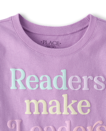 Girls Readers Make Leaders Graphic Tee