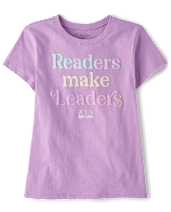 Girls Readers Make Leaders Graphic Tee