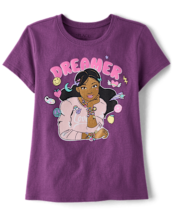 T-shirt graphique pour filles rêveuses