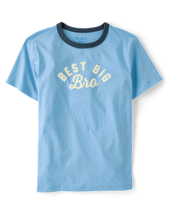 Boys Best Big Bro Graphic Ringer Tee