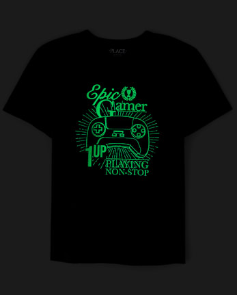 Boys Glow Epic Gamer Graphic Tee