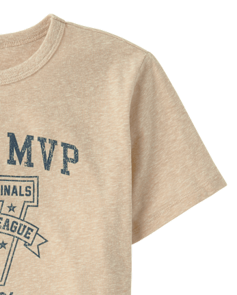 T-shirt graphique chiné pour garçon, membre de l'équipe MVP