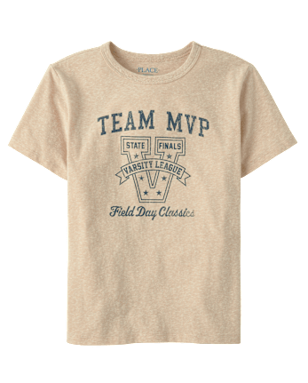 Boys Marled Team MVP Graphic Tee