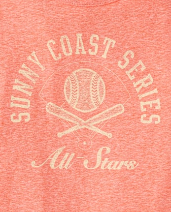 Boys Marled Sunny Coast Series Baseball Graphic Tee