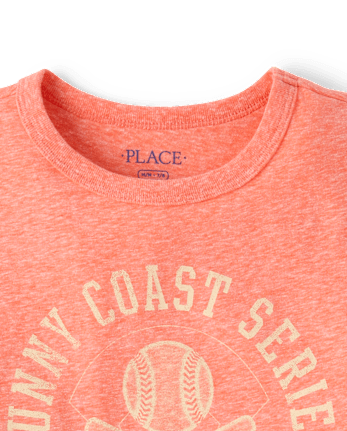 Boys Marled Sunny Coast Series Baseball Graphic Tee