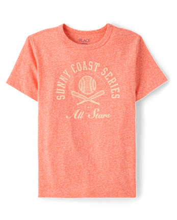 Boys Marled Sunny Coast Series Baseball Graphic Tee