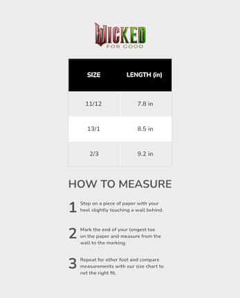 Girls Wicked™ Elphaba Glinda Slippers